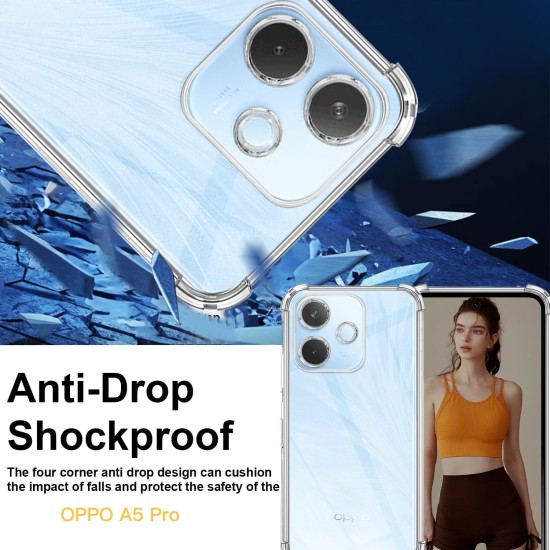 Husa Anti soc, transparenta compatibila cu OPPO A5 Pro Husa Anti soc, transparenta compatibila cu OPPO A5 Pro